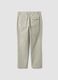 Pantaloni chino beige in puro cotone regular fit_6