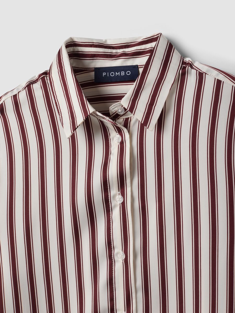 White regular-fit striped stretch shirt_5