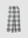 White checked organic pure cotton flannel pyjama bottoms_0
