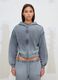 هودي Sunfaded بسحّاب كامل باللون الرمادي Vintage Grey_4