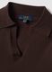 Brown viscose-blend polo-collar jumper, regular fit_5