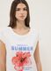 White pure organic cotton regular-fit nightdress with flower print_2