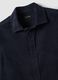 Ocean blue pure cotton ribbed shirt, regular fit_2