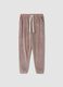 Brown star-print stretch pyjama trousers_4