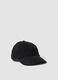 Black pure cotton baseball cap_0