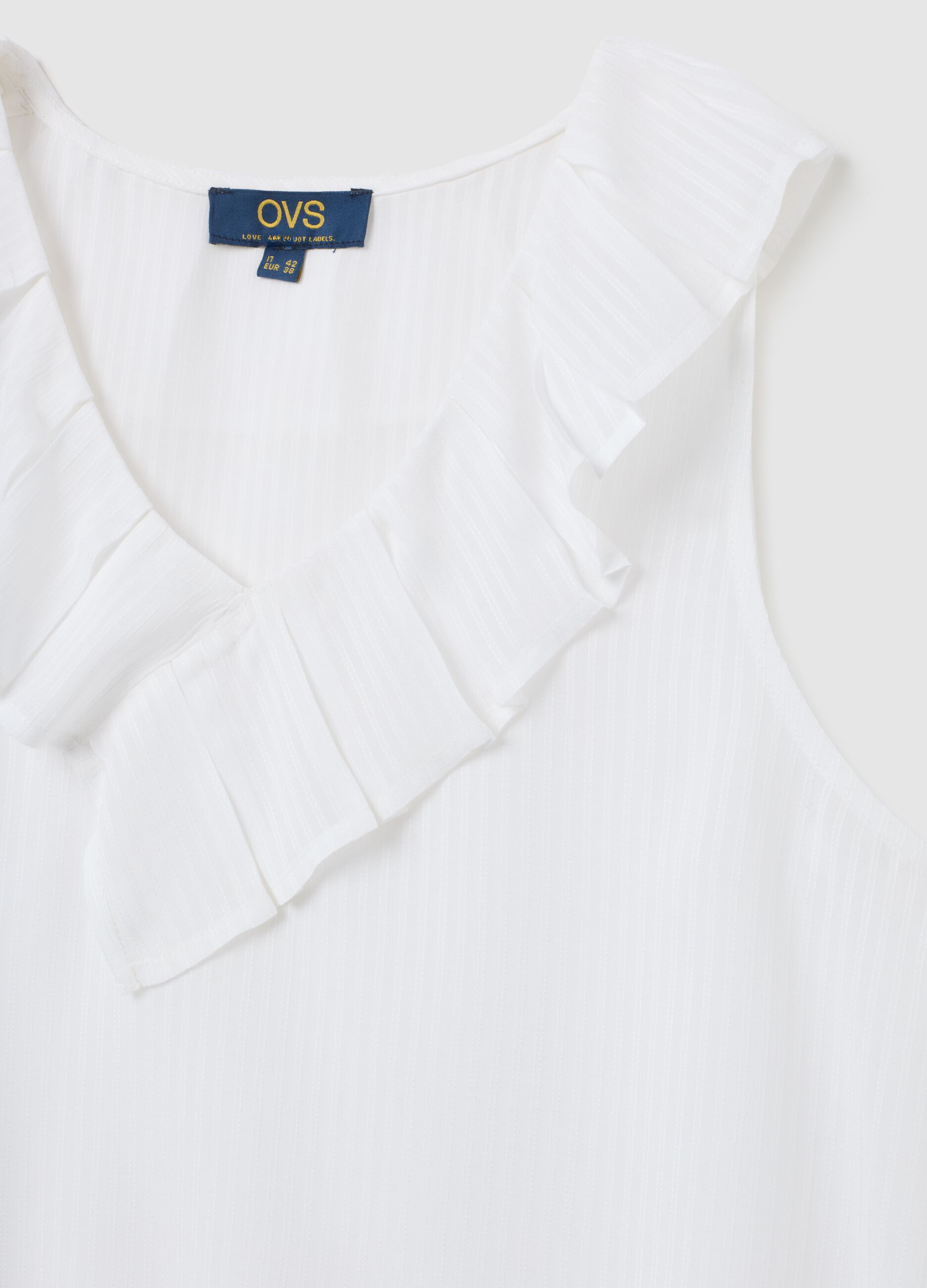 White Pure Viscose Oversized Blouse