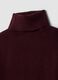 Purple stretch wool roll-neck dress_1