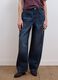 Blue balloon-fit pure cotton jeans_1
