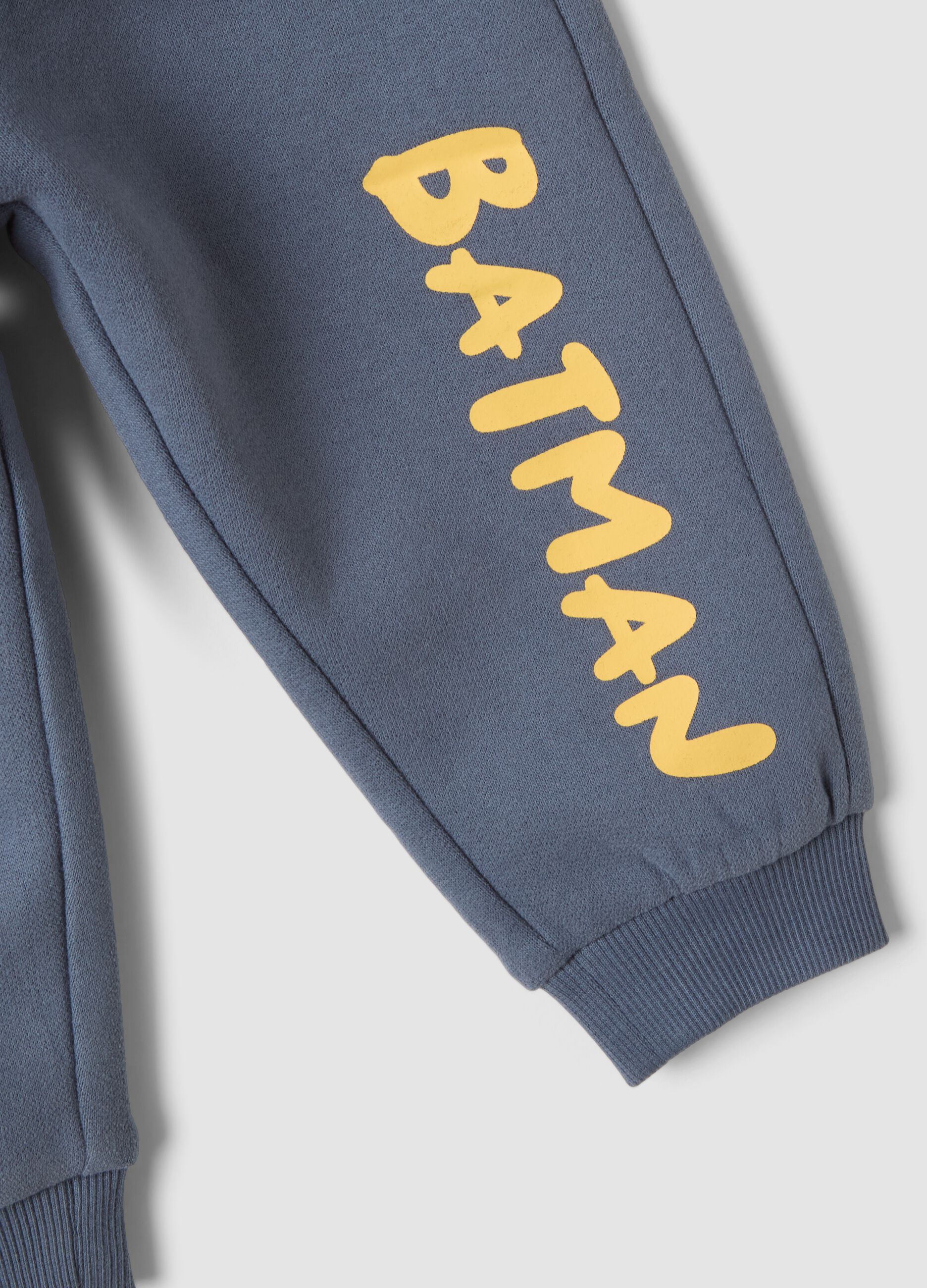 Beige and blue Batman organic cotton set