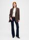 Brown Jacket with Checked Pattern_2