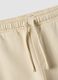 Sand pure cotton fleece oversized jogger trousers_3
