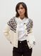 White jacquard wool-blend crew-neck cardigan_2