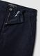 Dark blue high-waisted wide-leg stretch cotton jeans_6