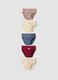 Pack of five multicoloured briefs in pure organic cotton_0
