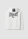 هودي أبيض بقبعة من مزيج القطن مع شعار Everlast_1