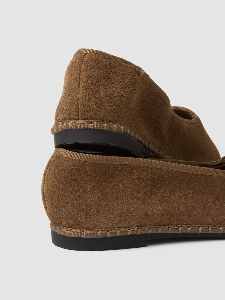 Brown genuine suede leather furlane_2