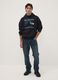 Black cotton-blend hoodie with Pink Floyd print_1
