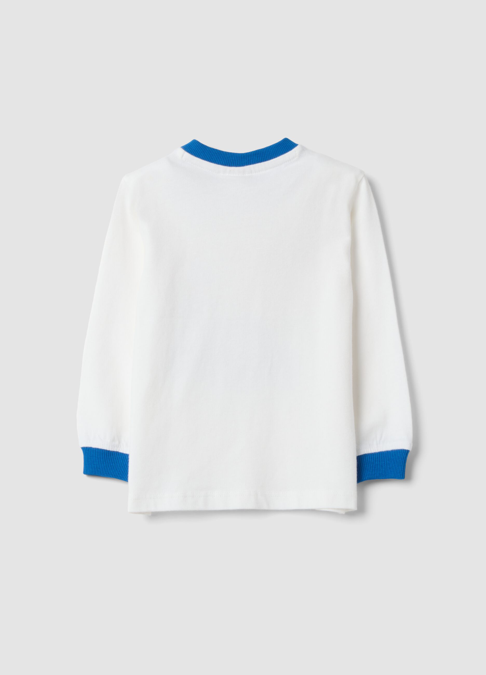 White organic cotton crew-neck T-shirt