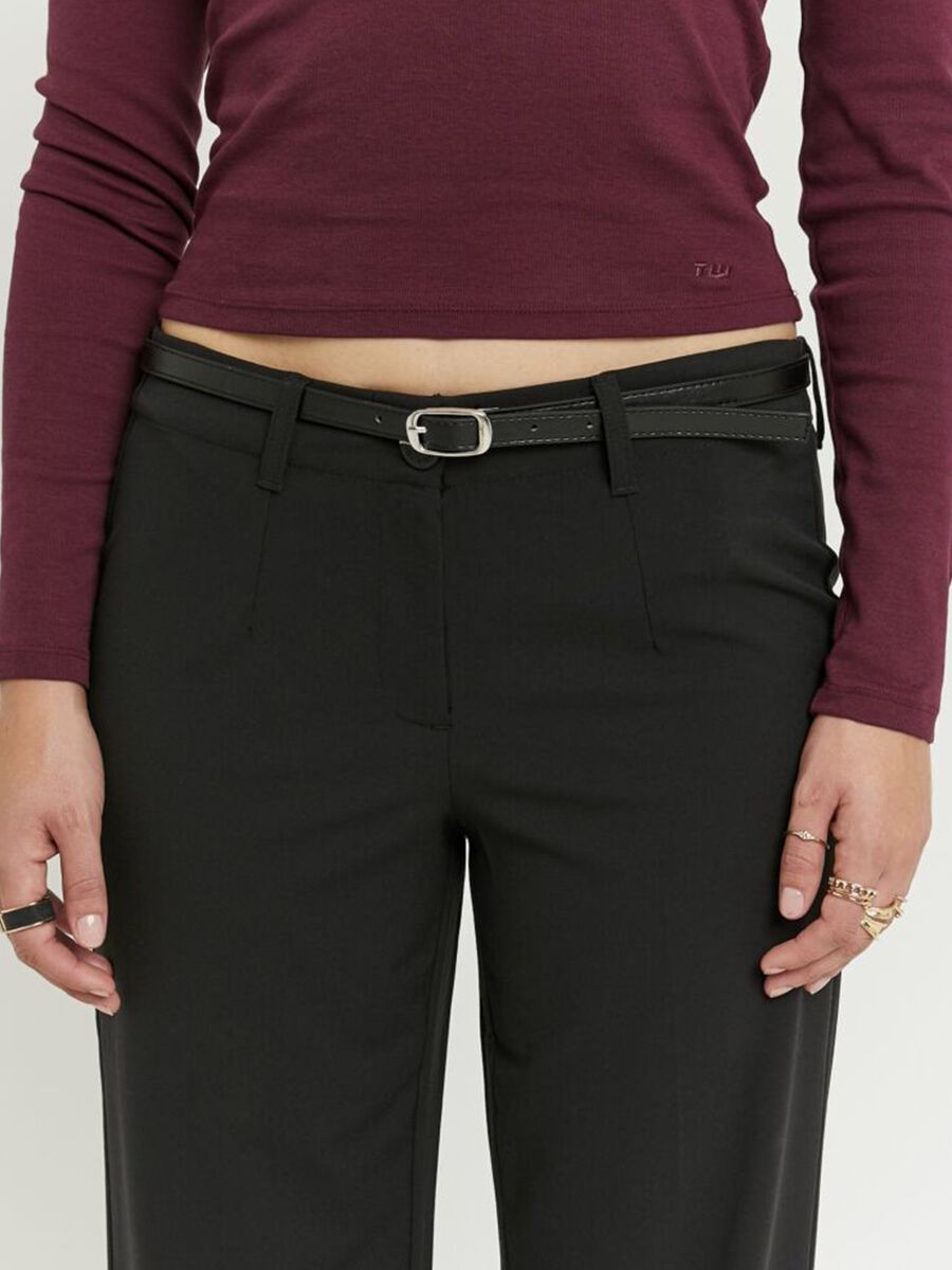 Regular Fit Black Trousers_3