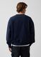 Blue sweatshirt in pure cotton_2