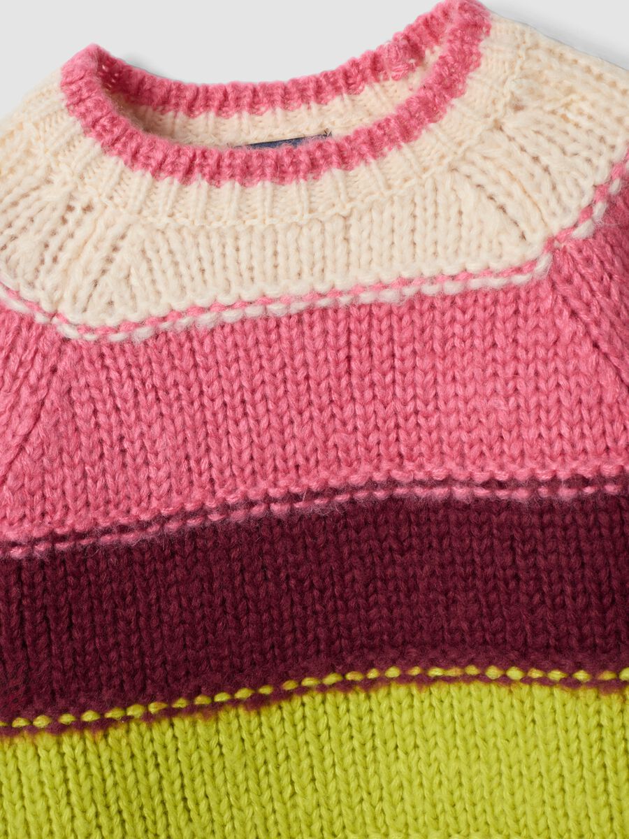 Multicolour striped crew-neck jumper, regular fit_2