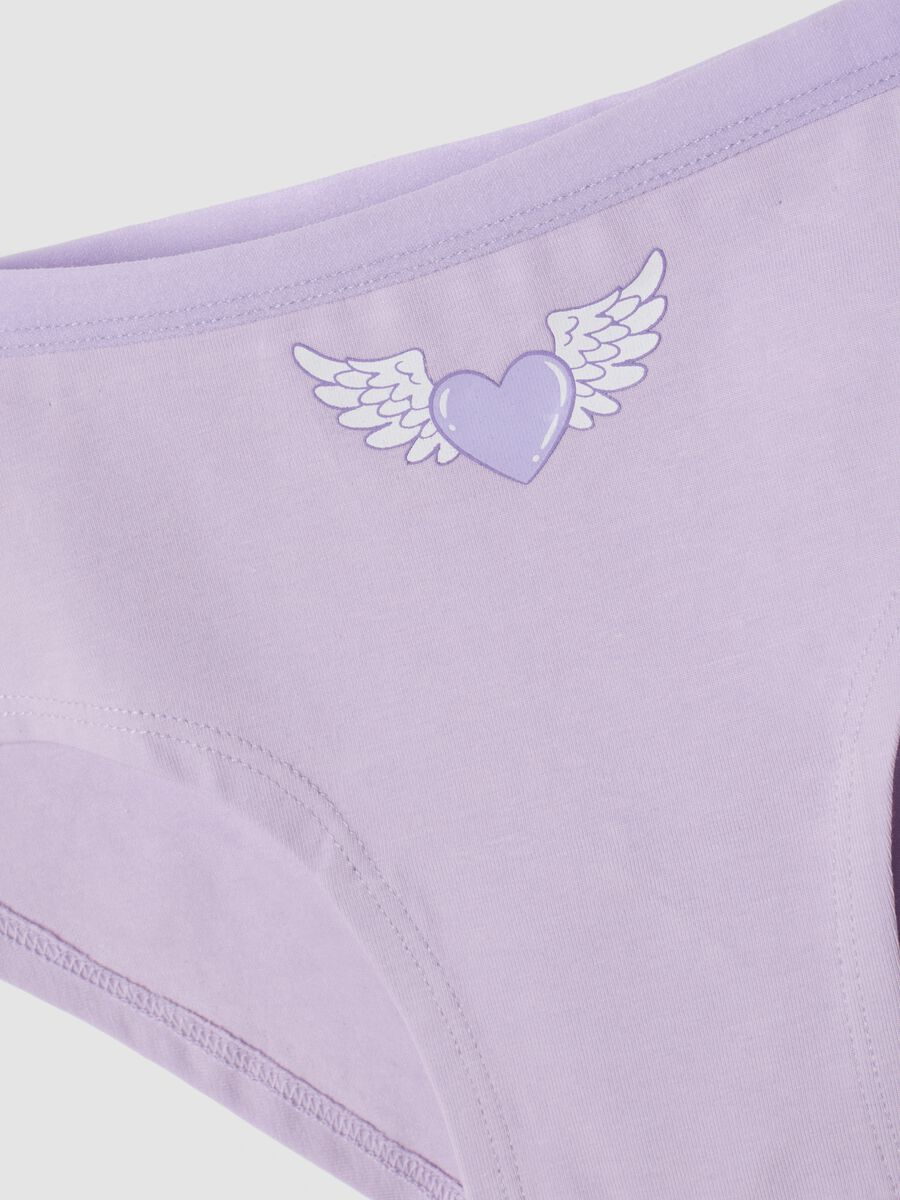 Tripack di slip viola in cotone organico elasticizzato_2