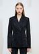 Black Faux Suede Blazer_5