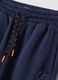 Blue cotton-blend jogger trousers, comfort fit_3