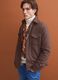 Brown wool-viscose blend shacket_0