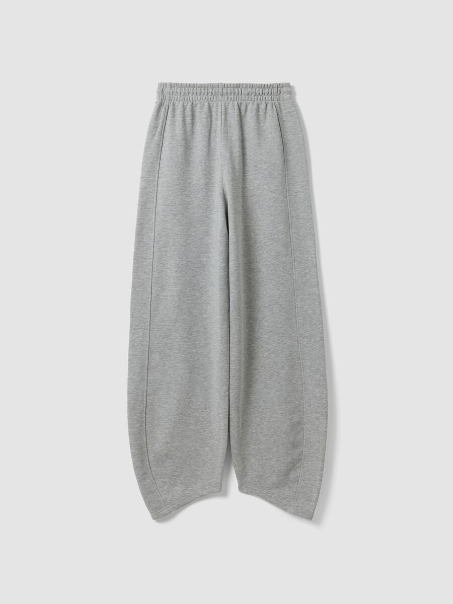 Jogger grigi in misto cotone barrel fit_7