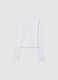 White stretch cotton girl's T-shirt_4