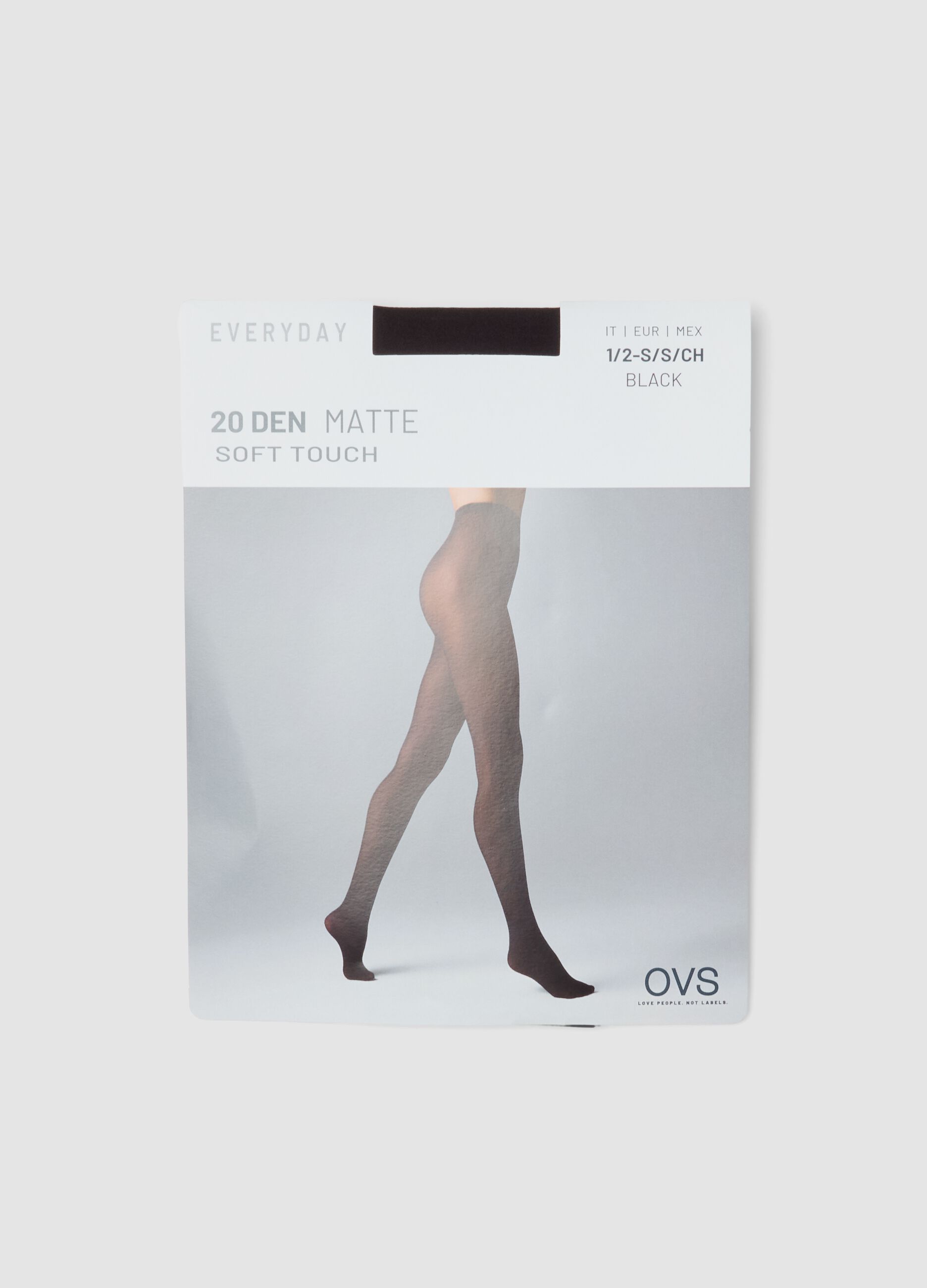 Collant neri in tessuto elasticizzato