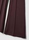 Purple flared trousers in stretch modal_1