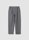 Grey regular-fit trousers with chevron pattern_4