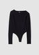 Black Asymmetrical Bodysuit_0