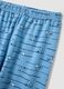 Blue pure organic cotton crew-neck pyjamas_2