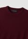 Burgundy merino wool crew-neck jumper, regular fit_1