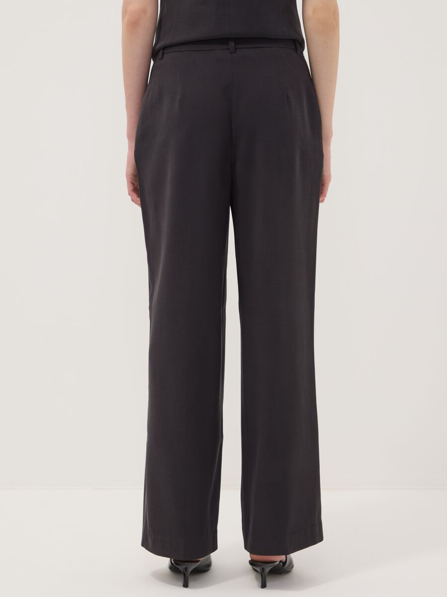 Black viscose-blend straight-leg trousers_2