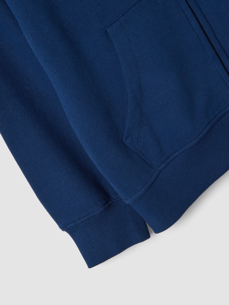 Navy blue organic cotton crew-neck sweatshirt_2