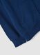 Felpa blu navy in puro cotone organico con girocollo_2