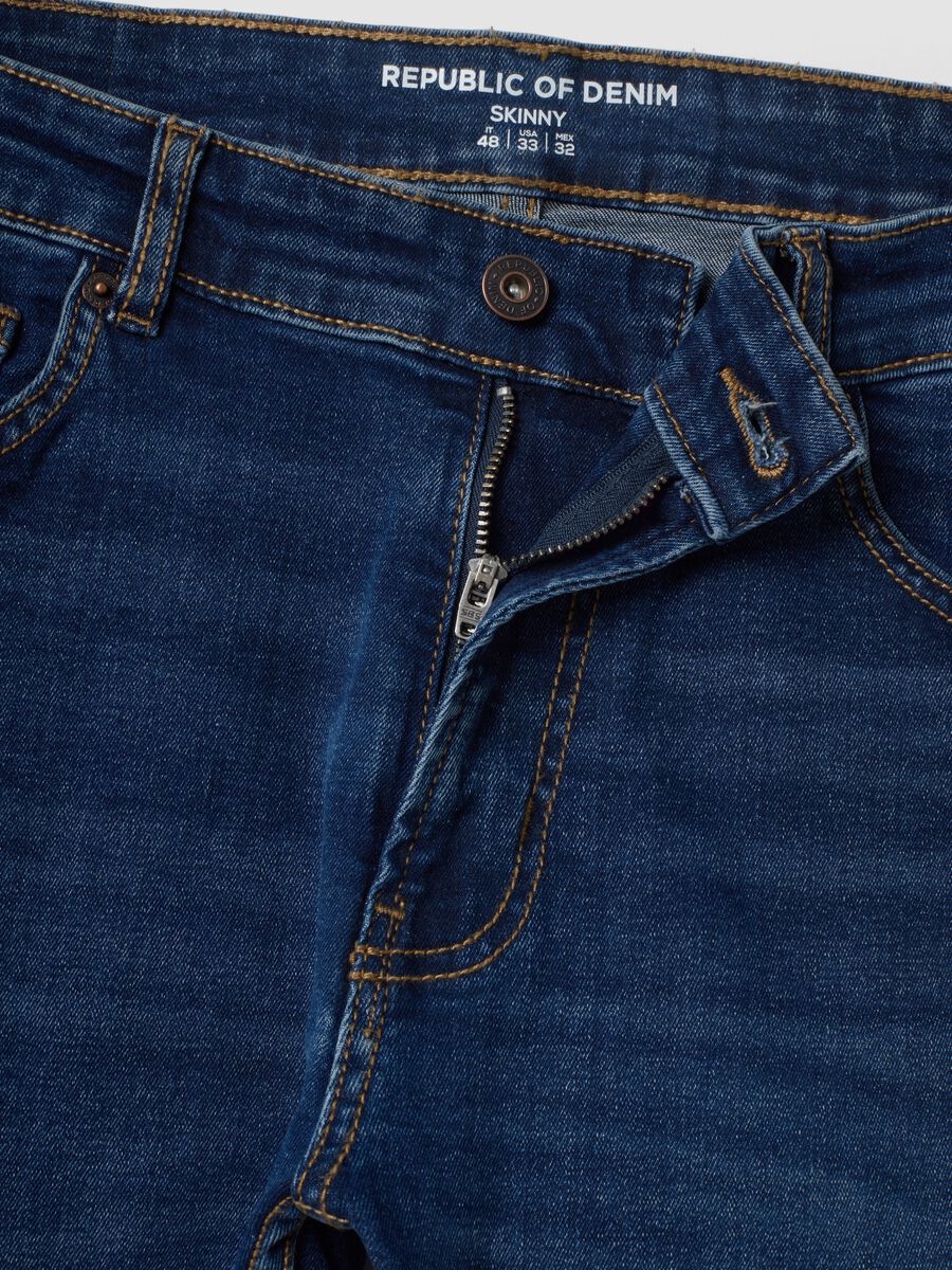 Blue stretch-cotton denim skinny-fit jeans_2