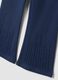Blue flared leggings in stretch cotton_2