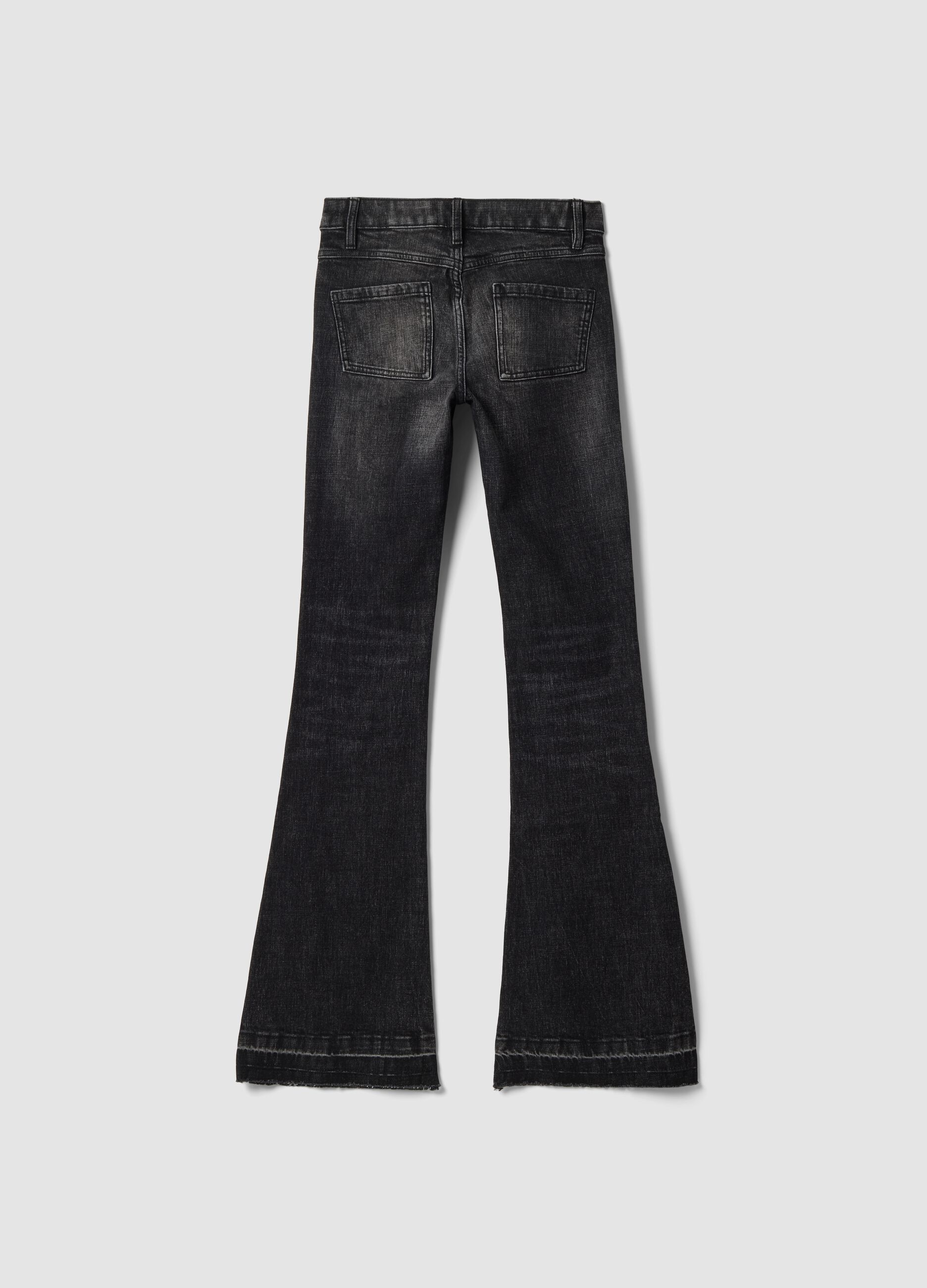 Slim Flare Denim Black Washed