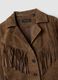 Brown fringed genuine leather jacket &ndash; regular fit_6