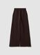 Brown fleece cotton-blend straight-fit trousers_2