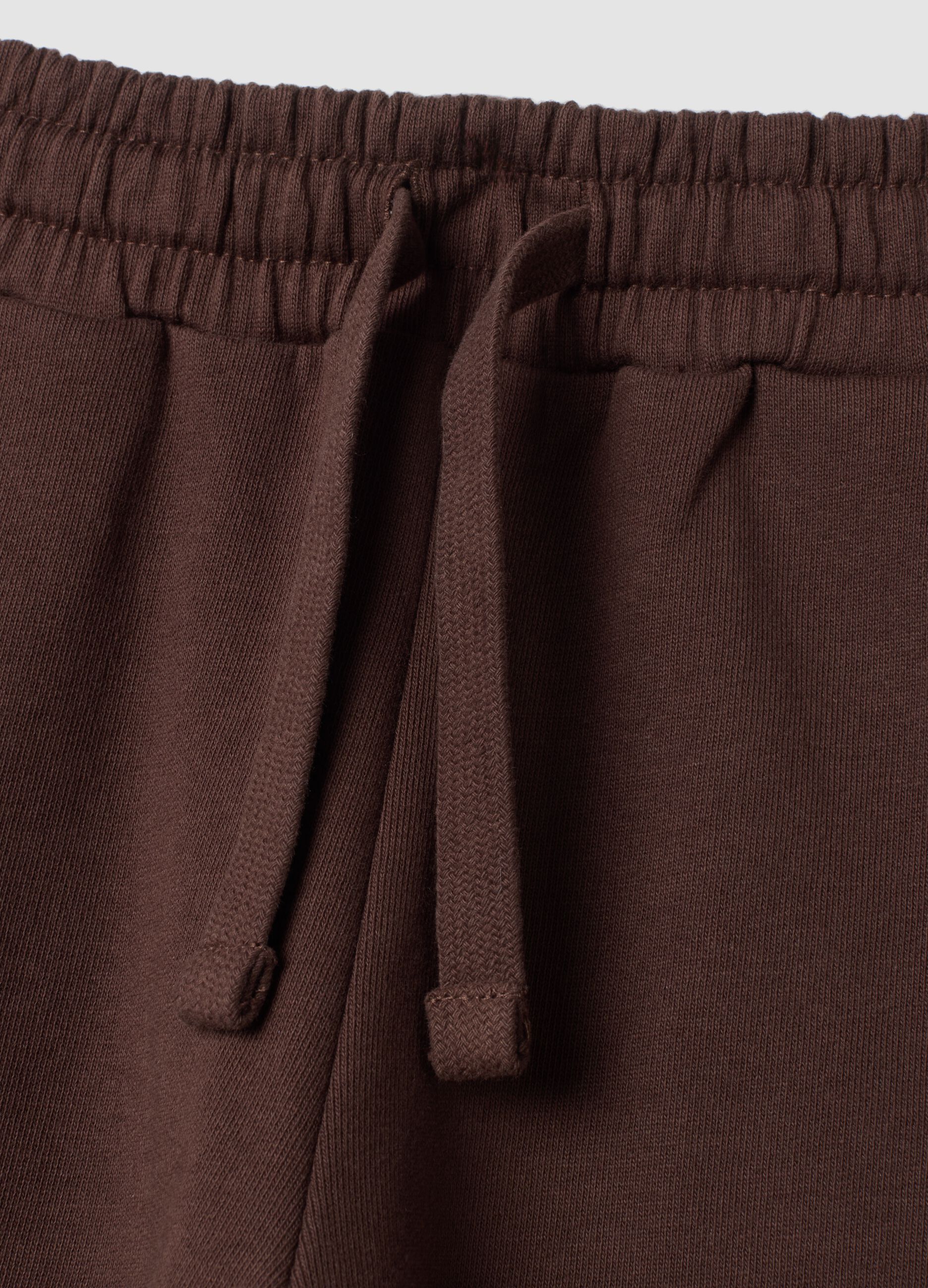Brown pure cotton jogger trousers
