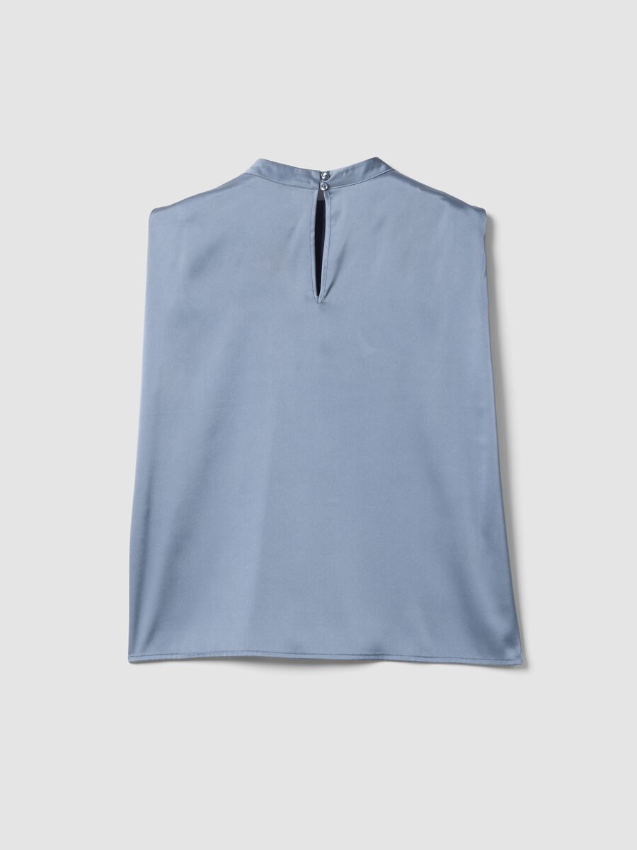 Grey stretch high-neck top_5