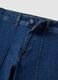 Blue wide-leg jeans in stretch cotton_5