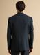 Navy slim-fit stretch viscose twill blazer with peak lapels_3