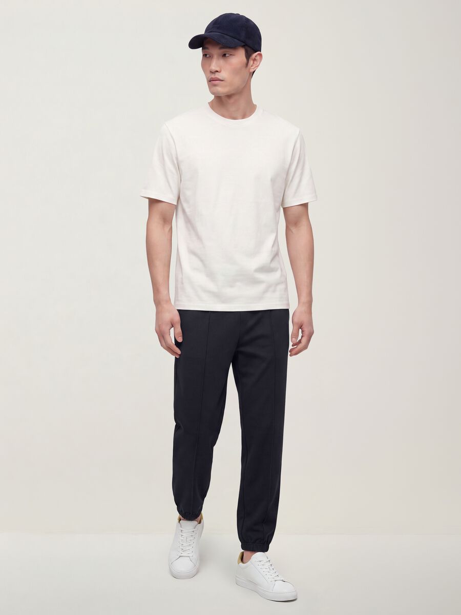 Men&rsquo;s midnight blue relaxed-fit stretch joggers_0